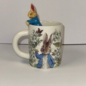 Peter Rabbit Beatrix Potter Ceramic Mug with Figurine Frederick Warne Co 2025